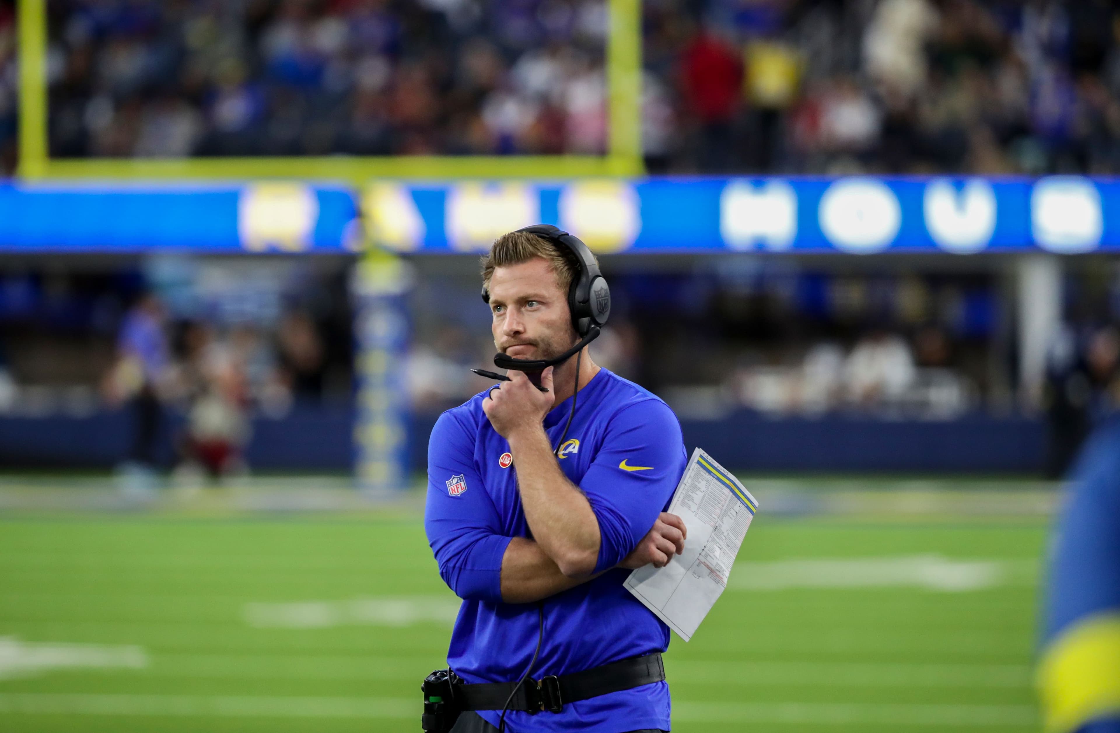 Rams head coach Sean McVay