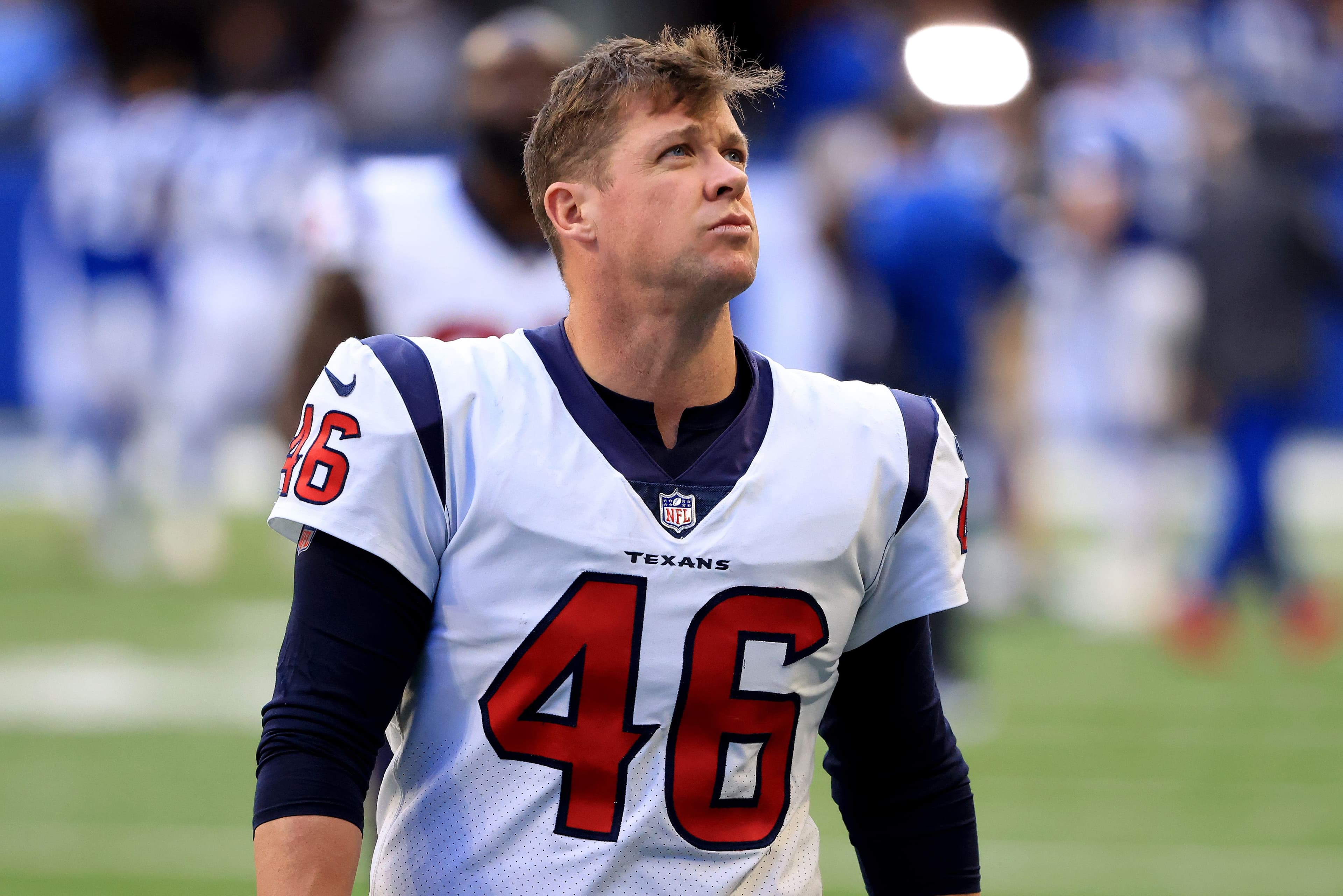Jon Weeks #46 of the Houston Texans