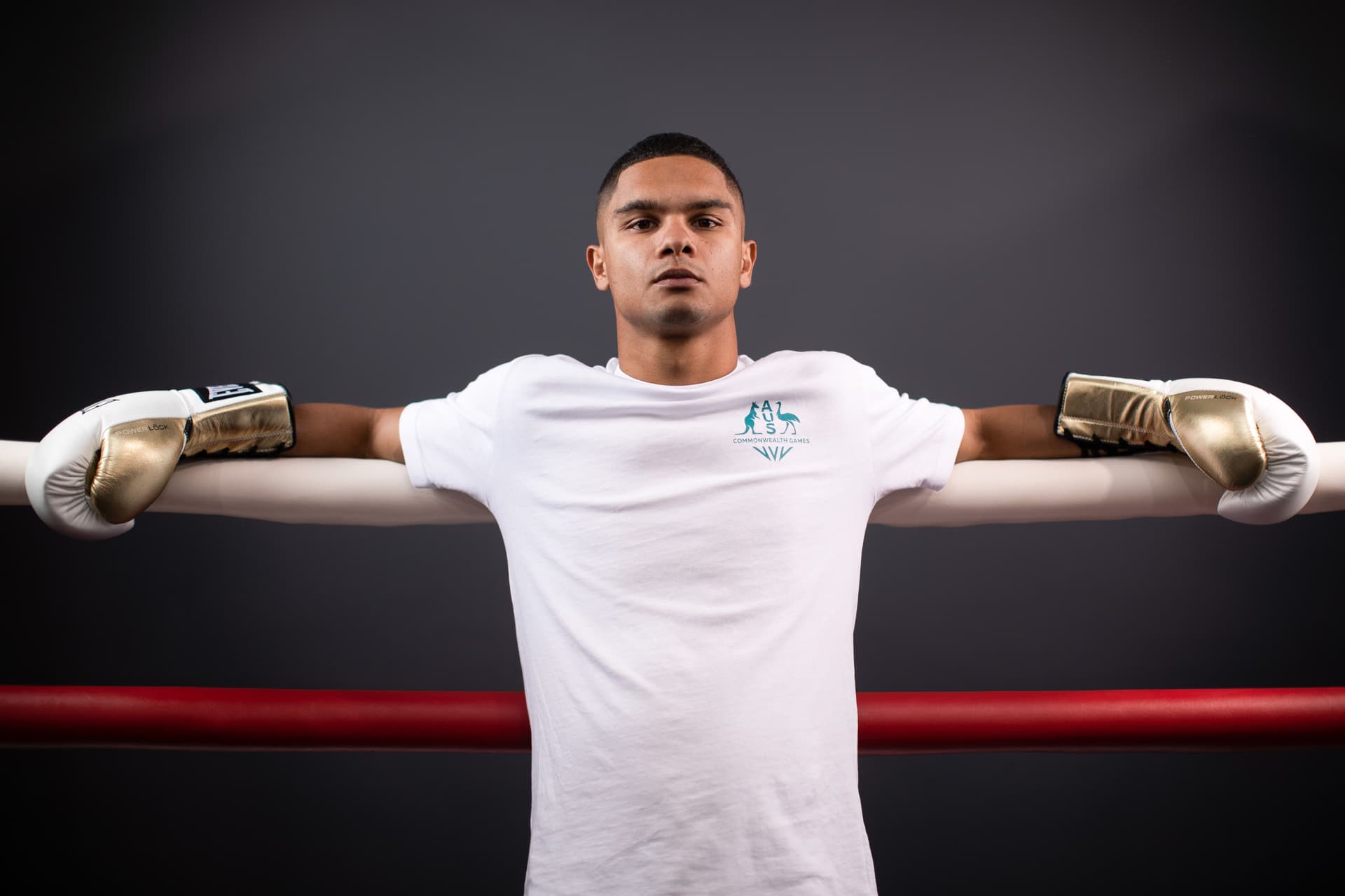Alex Winwood poses during the Australian 2022 Commonwealth Games Boxing Team Announcement at Brotherhood