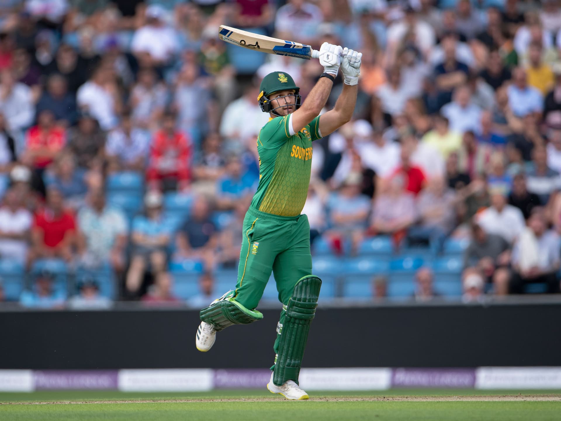 Janneman Malan of South Africa batting during the 3rd Royal London Series