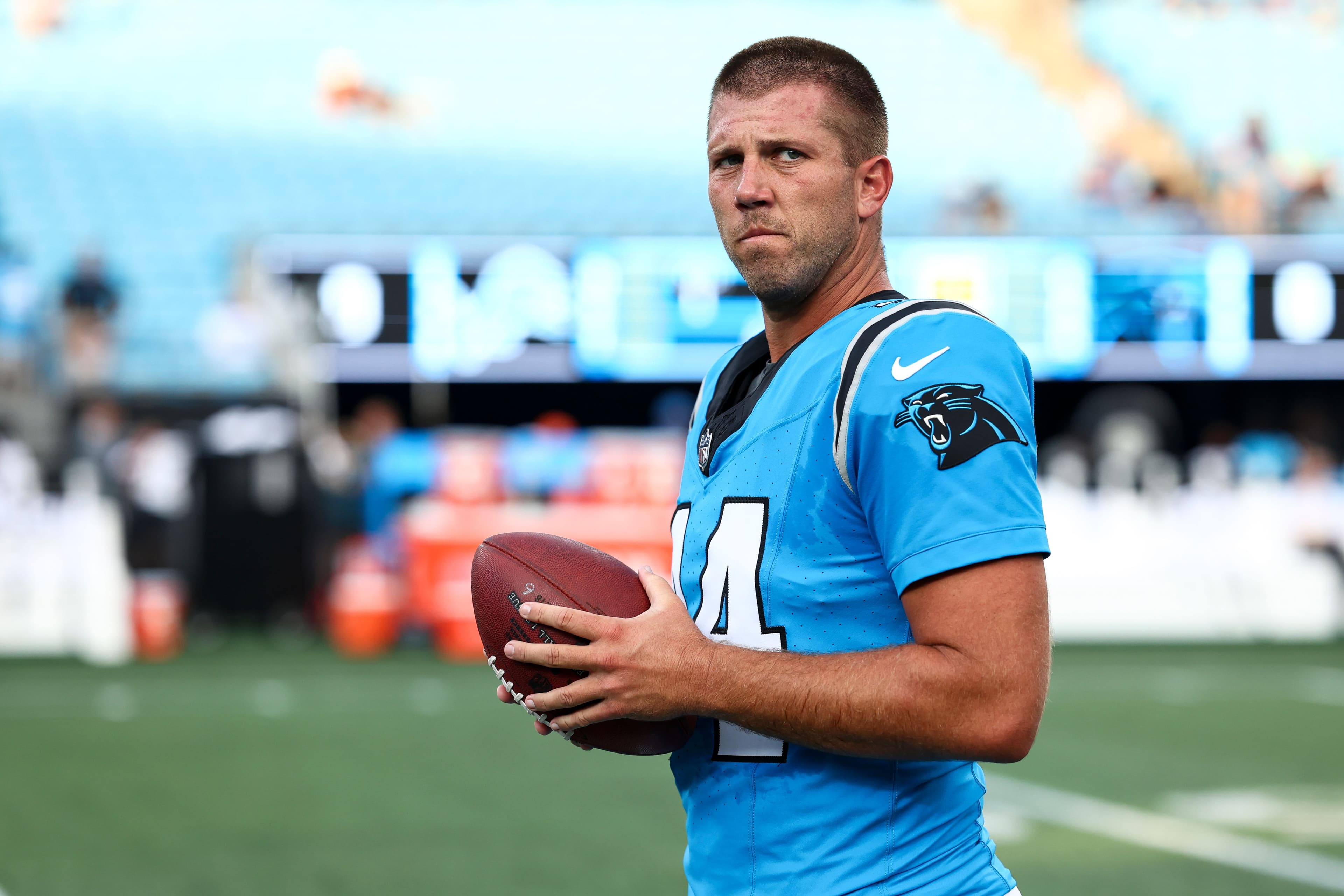 JJ Jansen #44 of the Carolina Panthers
