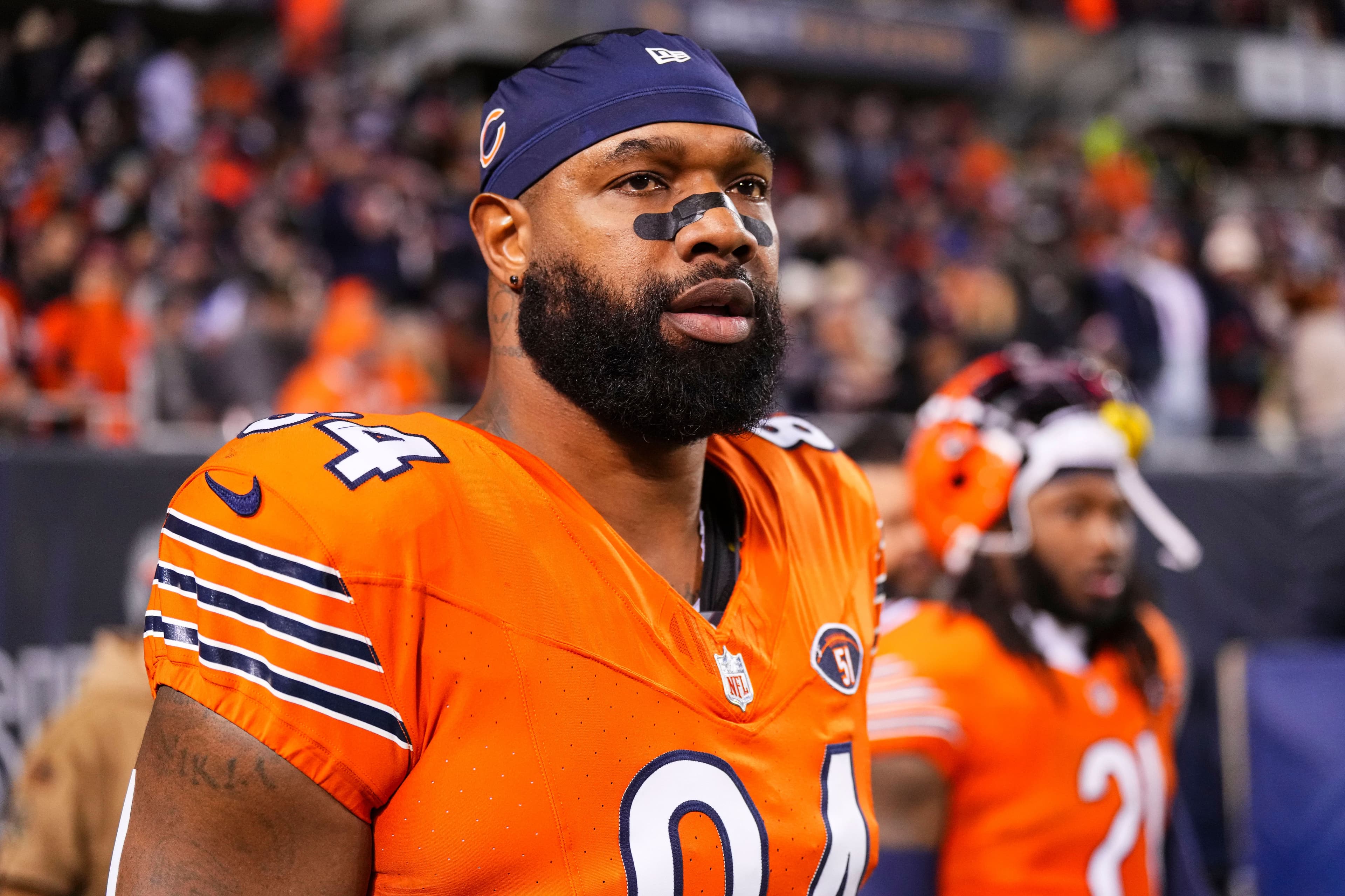 Marcedes Lewis #84 of the Chicago Bears