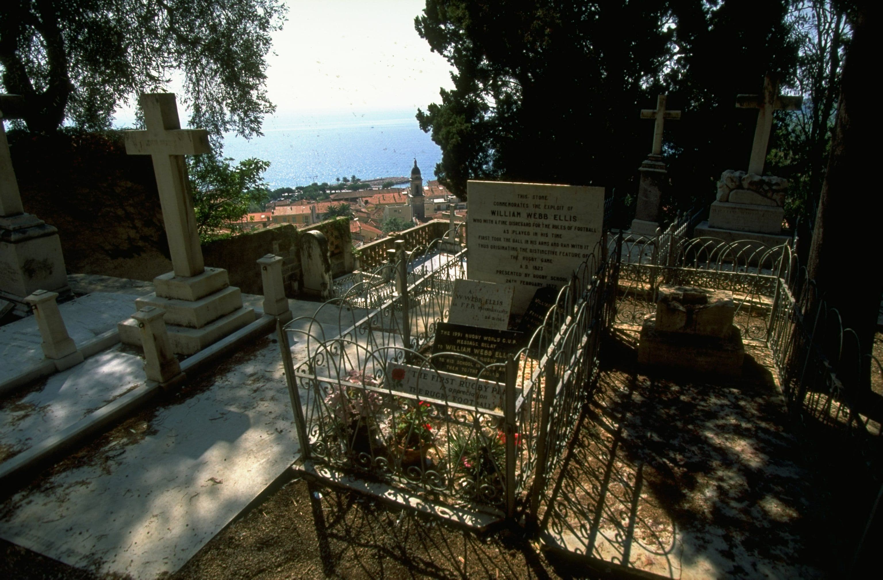The grave of the founder of rugby William Webb