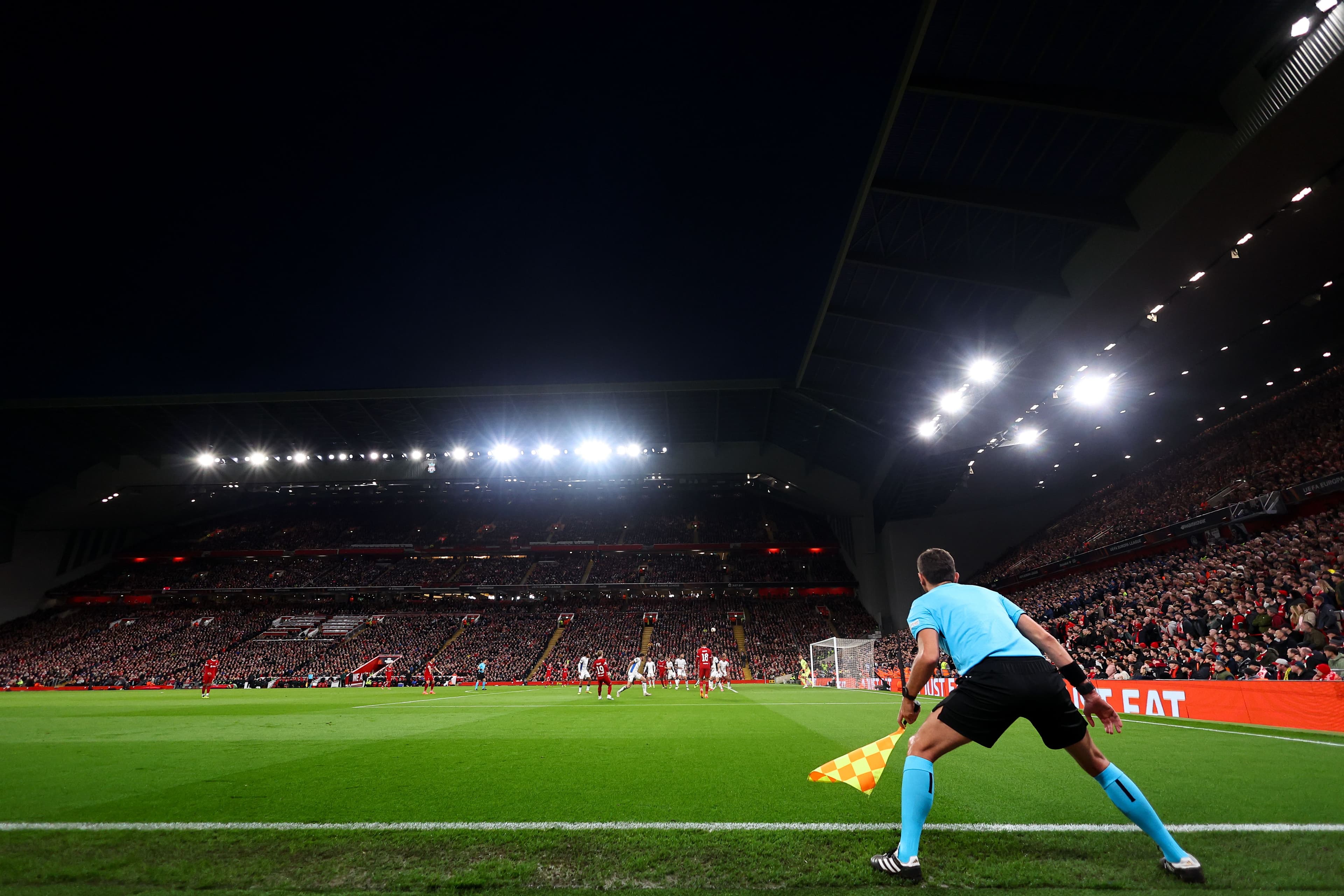 A general interior view of Anfield,