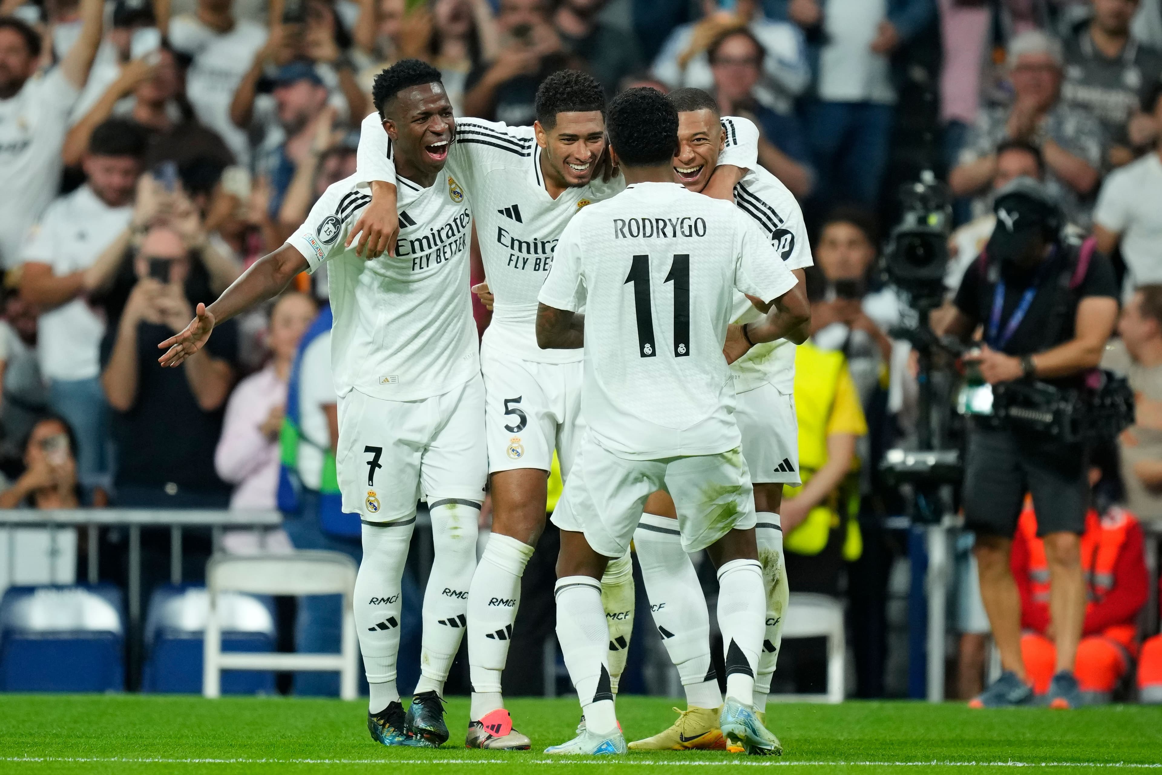 Kylian Mbappe centre-forward of Real Madrid and France