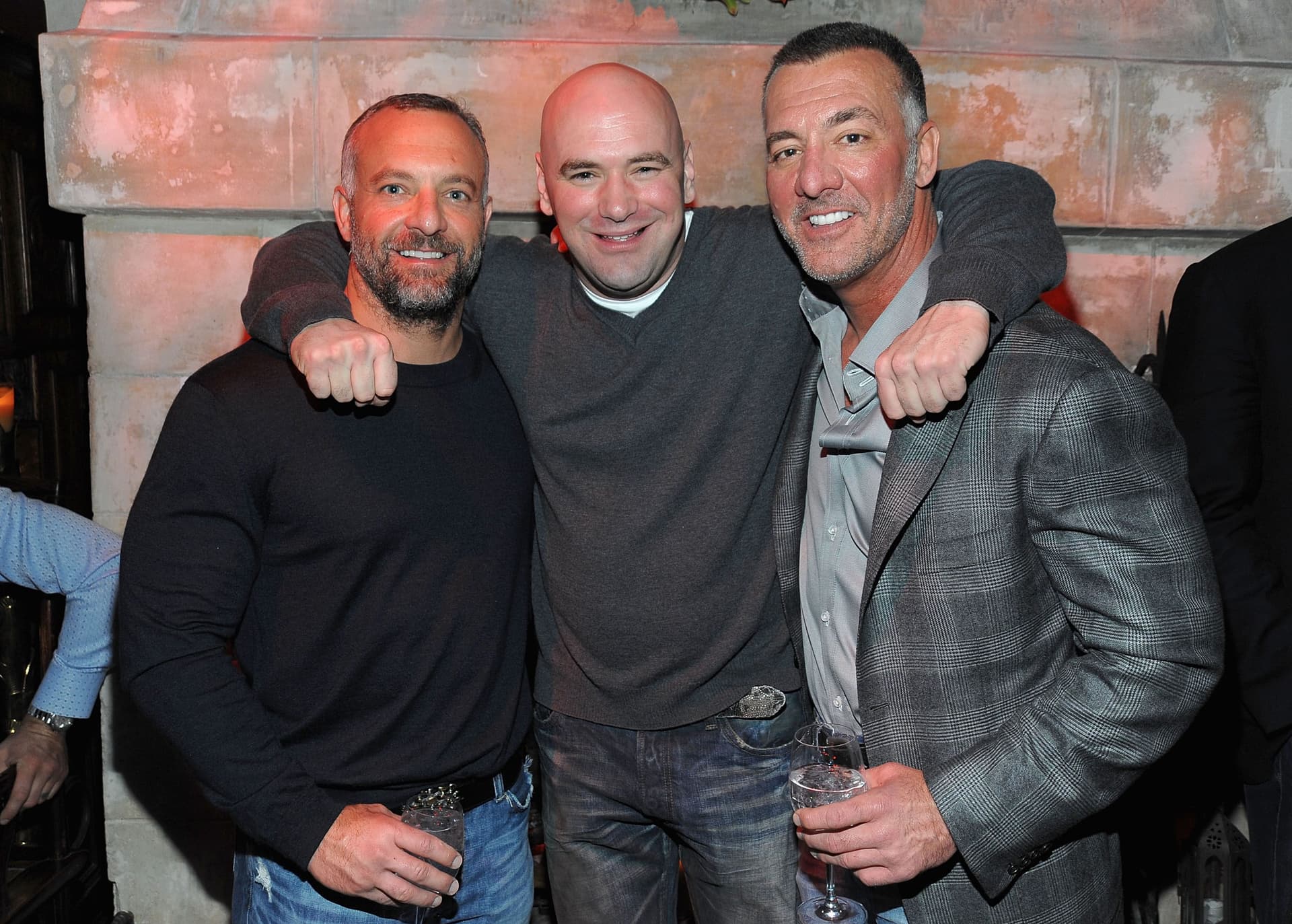 Lorenzo Fertitta,Dana White, UFC President and Frank Fertitta