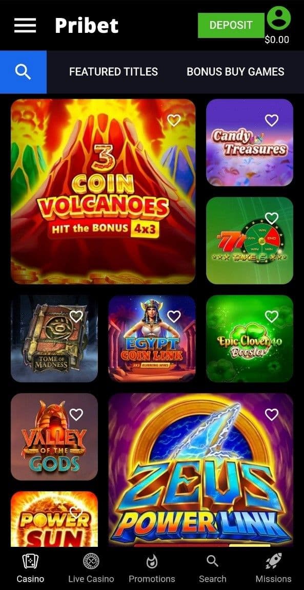 Pribet Casino Review