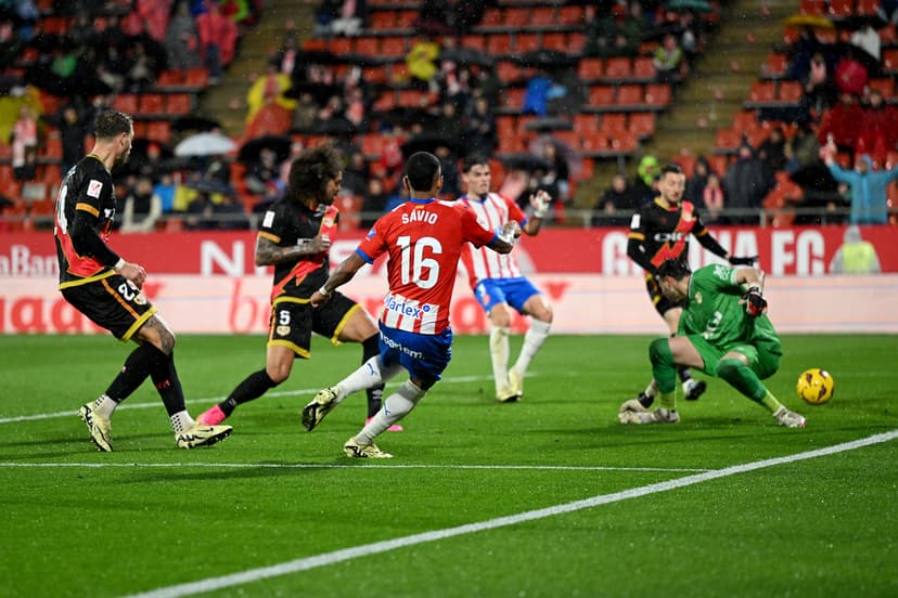 Savio scores the 3rd team goal during the LaLiga EA Sports match