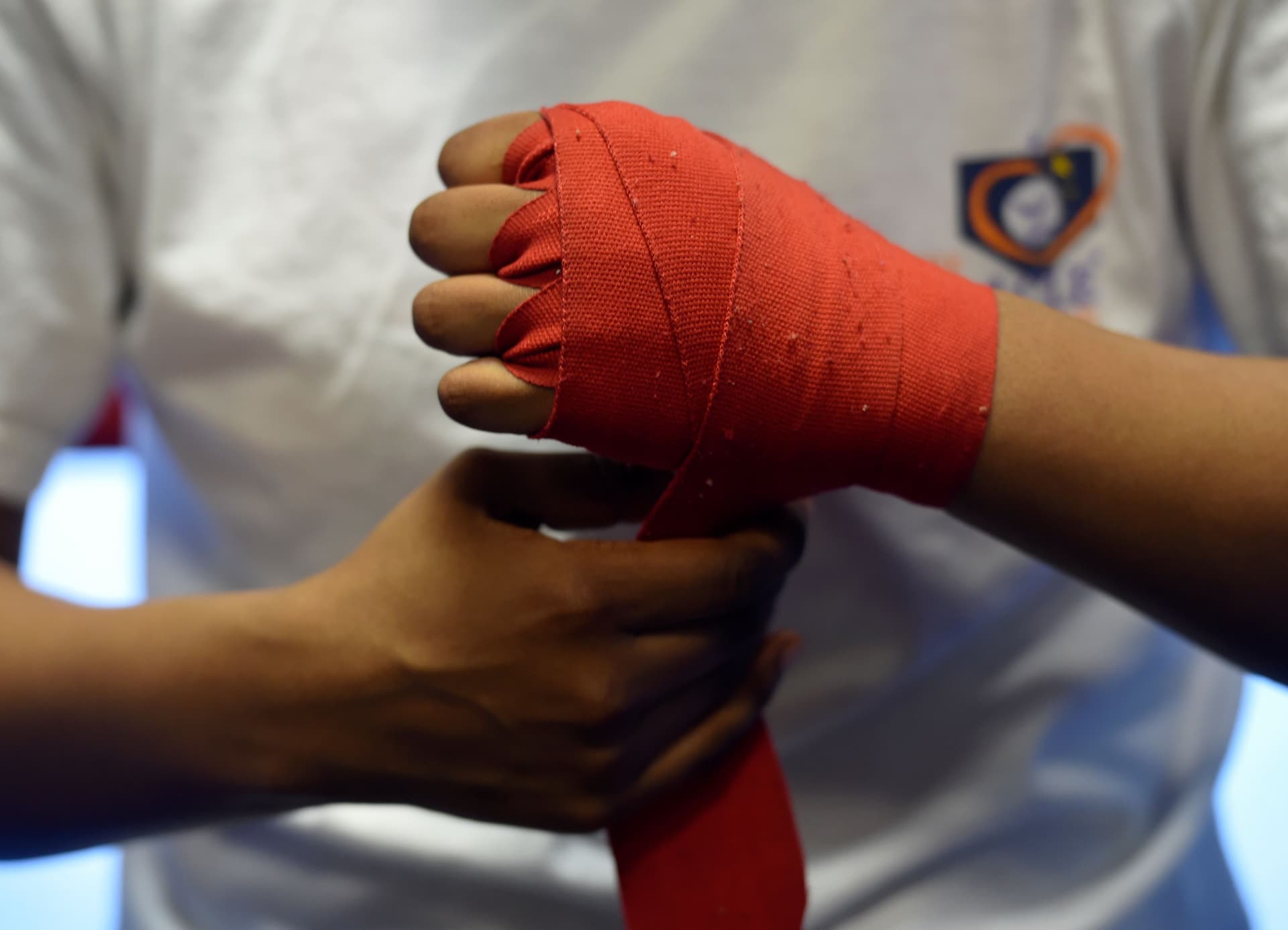 Williams HS wraps her hands