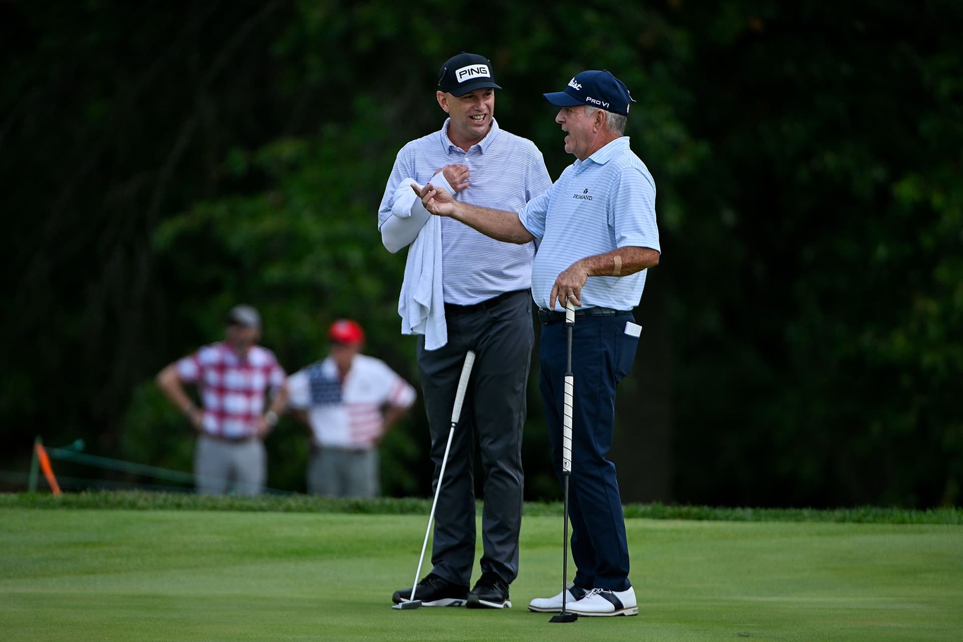 Jay Haas talks with Kevin Sutherland