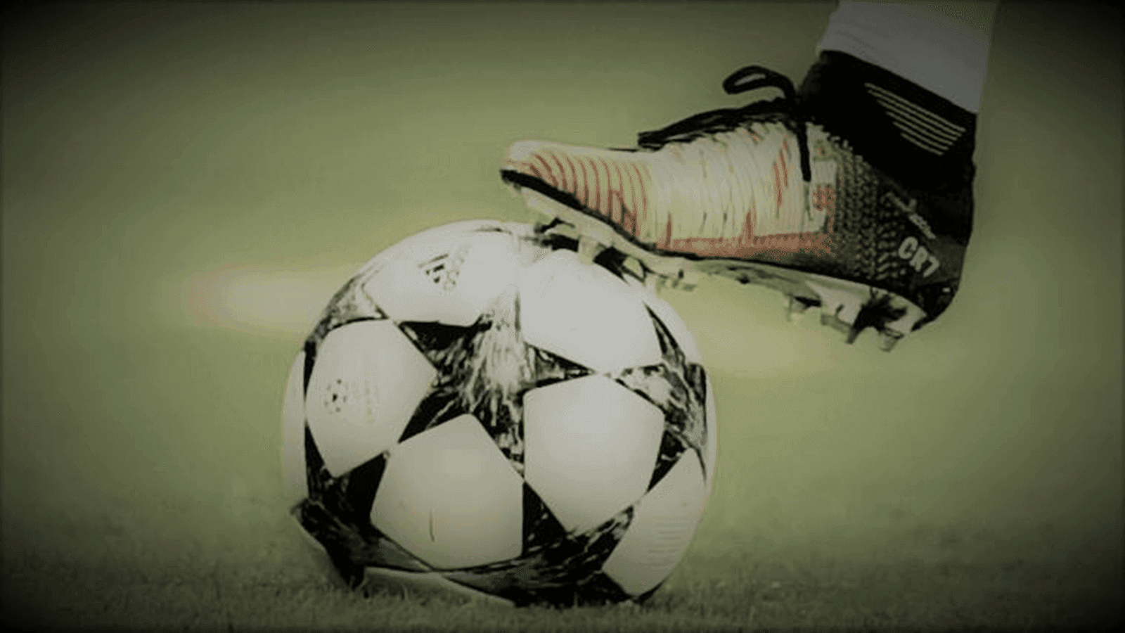 A football and a football boot