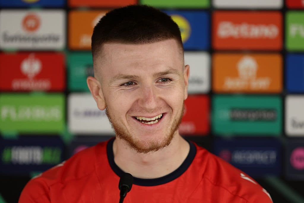 Crystal Palace FC Training Session And Press Conference - UEFA Conference League 2025/26 Round of 16 First Leg